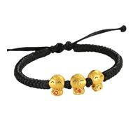 Chinese New Year Red String Bracelets Chinese Zodiac Feng Shui Animal Charm Bracelet New Year Jewelry For Women Men Bracciali Di Stoffa (C, One Size)