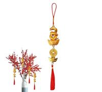 Chinese New Year Snake Decorations -2025 Year of The Snake Pendant, Realistic Dangling Tassels | Good Luck Tassels, Portable Chinese New Year Decorations for Living Room, Bedroom, Balconies, Gardens