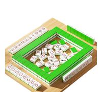 Chinese Pinyin Mahjong, Learning Toys Game Set, 9.25x7.68 Inches Tiles with Educational Feature, Durable ABS Pieces, Family Activity with Fun Design, Classroom Tool for Boys Girls