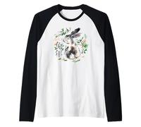 Chinese Rabbit New Year, The Cottage Core Bunny Maglia con Maniche Raglan