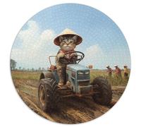 Chinese Rural Cat 1000 Pezzi Animation Puzzle Adulti Intrattenimento Creativo Festa Aziendale Regalo Per Adulti E Bambini Da 14 Anni E Più 1000pcs (67.5x67.5cm)