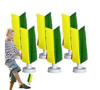 Chinese Shuttlecock - 13 cm Kick Shuttlecock | Volante Piume per Calci - Confezione 6 | Base Tendine - Presa Elevata Controllo | Set Fitness Sportivo - Allenamento Esterno, Riflessioni, Gioco