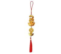 Chinese Wealth Snake Knot Tassel | Dangling Ingot Charm - Snake Good Luck Pendant, Portable Home Decoration Tassels for Living Room, Bedroom, Studyroom