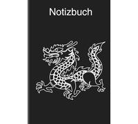 Chinesischer Drache rot schwarz Notizbuch Dragon Symbol Kraft asiatisch Design Tattoo Stil: Journal Tagebuch Fantasy Schreibheft Notebook Notizen Mythologie Energie Geschenk Idee