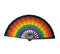 Chinesischer Handfächer Groß - 13 Inch Faltbarer Fächer, Robuste Kung Fu Bastelkunst, Tanz Zubehör, Praktischer Handventilator Für Auftritte, Dekoration Zuhause | Ideal Für Bühne, Kostüm, Party, Perfo