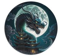Chinesisches Drachen-Puzzle für Erwachsene, 1000 Teile, schwierige Puzzles für Erwachsene, Geschenk, DIY-Spaß, geeignet für die Dekoration von Zuhause, Wohnzimmer, Büro, 1000 Stück (67,5x67,5cm)