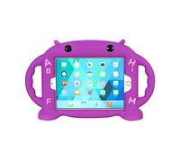 Chinfai iPad Mini case per bambini antiurto in gomma copertura Cartoon robot supporto Custodia con manici per Apple iPad Mini 1/Mini 2/mini 3/mini 4 viola Raissa metallizzate Small