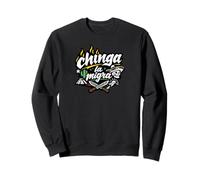 Chinga La Migra Streetwear Tipografia Mexican Pride Design Felpa