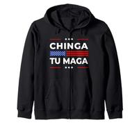 Chinga Tu Maga Mexican American Funny Chinga Tu Maga Felpa con Cappuccio