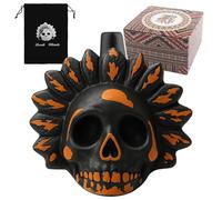Chingcoo Aztec Death Whistle, fischietto per la morte azteca a 125+ decibel, Death Whistle, fischietto per Halloween e il giorno dei morti (B)