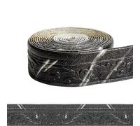 Chingcoo Bordatura autoadesiva 3D parete e soffitto, modanature decorative, autoadesive, impermeabili, 10 m × 8 cm × 5 mm, modanature in stucco per angoli linee, colore nero