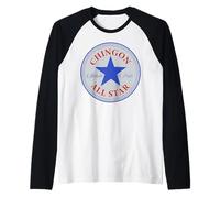 Chingon All Star Mexican Latin Pride Chicano Spanish Sayings Maglia con Maniche Raglan