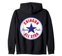 Chingon All Star Mexican Pride Brown Pride Chicano Latino Felpa con Cappuccio
