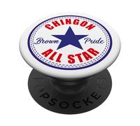 Chingon All Star Mexican Pride Brown Pride Chicano Latino PopSockets PopGrip Adesivo