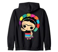 Chingona Cabrona Muñeca María de Trapo Otomí Mexicana Latinx Felpa con Cappuccio