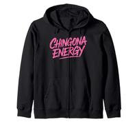 Chingona Energia Latina feroce Mujer Jefa Poderosa Chicana Felpa con Cappuccio