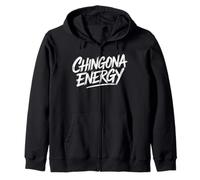Chingona Energia Latina feroce Mujer Jefa Poderosa Chicana Felpa con Cappuccio