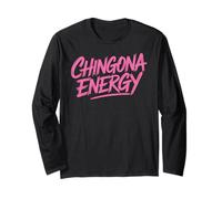 Chingona Energia Latina feroce Mujer Jefa Poderosa Chicana Maglia a Manica