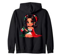 Chingona Girl Mexico girl Mexican Badass Women Mexicana Felpa con Cappuccio