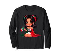 Chingona Girl Mexico girl Mexican Badass Women Mexicana Maglia a Manica