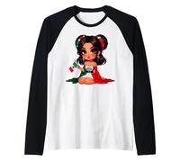 Chingona Girl Mexico girl Mexican Badass Women Mexicana Maglia con Maniche Raglan