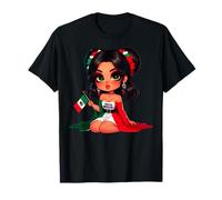 Chingona Girl Mexico girl Mexican Badass Women Mexicana Maglietta