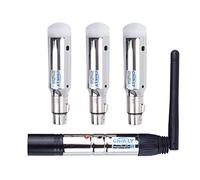 CHINLY DMX512 2.4G ISM 1 Trasmettitore e 3 Ricevitori Wireless Batteria Incorporata Ricaricabile per Luci LED DJ Stage Bar Party