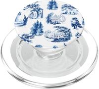 Chinoiserie - Toile estetico con grafica blu e bianca PopSockets PopGrip per MagSafe