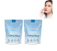 Chinology, maschera per il mento di Chinology, maschera per sollevamento del mento per il doppio mento, maschera per sollevamento del mento a V, idratante, per tutti i tipi di pelle (2 pezzi)