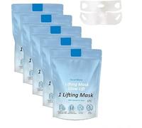 Chinology, maschera per mento per sollevamento mento, maschera Chinology, maschera per il mento per doppio mento, per dire addio al doppio mento (5 pezzi)