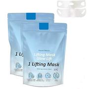 Chinology, maschera per mento per sollevamento mento, maschera Chinology, maschera per il mento per doppio mento, per dire addio al doppio mento (2 pezzi)
