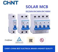 CHINT 1P 2P 4P DC250V DC500V DC1000V NB1-63DC Mini interruttore DC fotovoltaico a energia solare MCB 16A 32A 40A 50A 63A