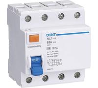 Chint 200367 Interruttore differenziale a Corrente residua 4 Poli, 63A