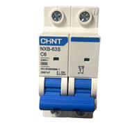 Interruttore magnetotermico Chint NXB-63S 1P+N 6A 4,5kA C 2 moduli 296747