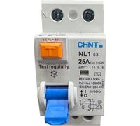 CHINT Interruttore differenziale Puro NL1-63 25A 2P 30mA Tipo AC 2 moduli 200212