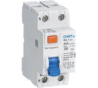 CHINT Interruttore differenziale puro NL1-63 40A 2P 30 mA Tipo AC 2 moduli 200213