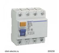 CHINT DIFFERENZIALE PURO TIPO AC 1P+N 25A 30MA 200230 61432