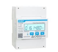 CHINT DTSU666 Contatore di energia intelligente elettronico trifase DIN35mm 5(80) A a connessione diretta con interfaccia RS485, conforme a Modbus RTU, certificato MID