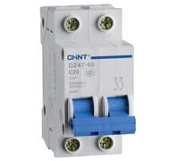 Interruttore Magnetotermico Chint EB 1P+N 16A 4,5kA C 2 Moduli 328387