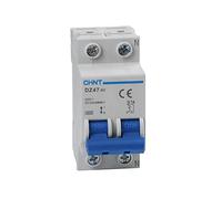 CHINT Interruttore Magnetotermici Serie DZ47-60 / eB Curva C, cod. 186205 (Bipolare 2 moduli 1P+N, 230Vac-10A)