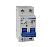 CHINT Interruttore Magnetotermici Serie DZ47-60 / eB Curva C, cod. 186466 (Bipolare 2 moduli 2P, 400Vac-16A)