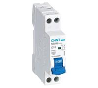 Chint Interruttore Magnetotermico Compatto 1P+N Curva C 1 Modulo 4,5 kA 230V - CONFEZIONE: 1 pz., Ampere : 16 Ampere