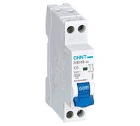 Chint Interruttore Magnetotermico Compatto 1P+N Curva C 1 Modulo 4,5 kA 230V - CONFEZIONE: 1 pz., Ampere : 6 Ampere