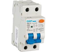 CHINT Magnetotermico differenziale NB1L1 20A 1P+N Tipo A 30 mA 4,5 kA 2 moduli 203336
