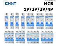 CHINT MCB NXB-63 Miniature Circuit Breaker 1P 2P 3P 4P AC 230/400V CHNT DIN Rail Mounting Miniature Household Air Switch