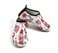 Chintiz Scarpe da acqua per donne e uomini, 4 luglio, antiscivolo, ad asciugatura rapida, morbide, a piedi nudi, per estate, spiaggia, piscina, surf, yoga, esercizio, 4 luglio Giorno dell'Indipendenza