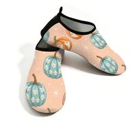 Chintiz Scarpe da acqua per donne e uomini, con zucca di Halloween, antiscivolo, ad asciugatura rapida, morbidi, calzini acquatici per estate, spiaggia, piscina, surf, yoga, Fantasma zucca di