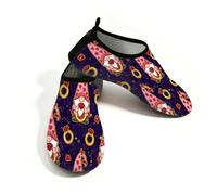 Chintiz Scarpe da acqua per donne e uomini, gnomo di San Valentino con diamanti, antiscivolo, ad asciugatura rapida, morbide, calzini acquatici a piedi nudi, per l'estate, spiaggia, piscina, surf