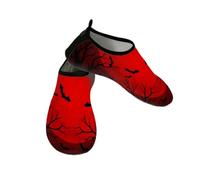 Chintiz Scarpe da acqua per donne e uomini, per Halloween, con luna di sangue, antiscivolo, ad asciugatura rapida, morbide, per l'estate, spiaggia, piscina, surf, yoga, esercizio, Luna di sangue di