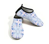 Chintiz Scarpe da acqua per donne e uomini, retro mandala, antiscivolo, ad asciugatura rapida, morbide, calzini acquatici a piedi nudi, per estate, spiaggia, piscina, surf, yoga, esercizio, Mandala